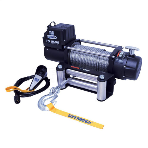 Superwinch 9500 LBS 12VDC 11/32in X 95ft Steel Rope Tiger Shark 9500 Winch