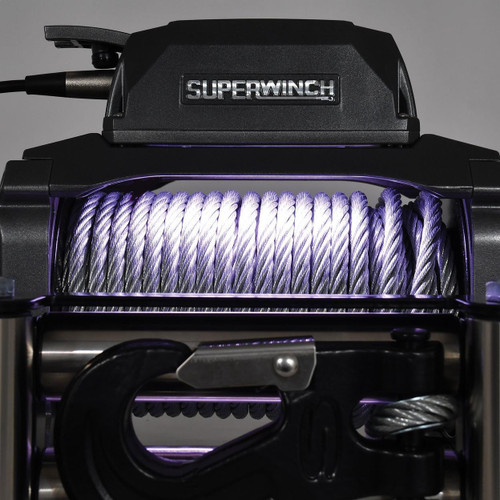 Superwinch 12000 LBS 12VDC 3/8in X 85ft Wire Rope SX 12000 Winch (Graphite)