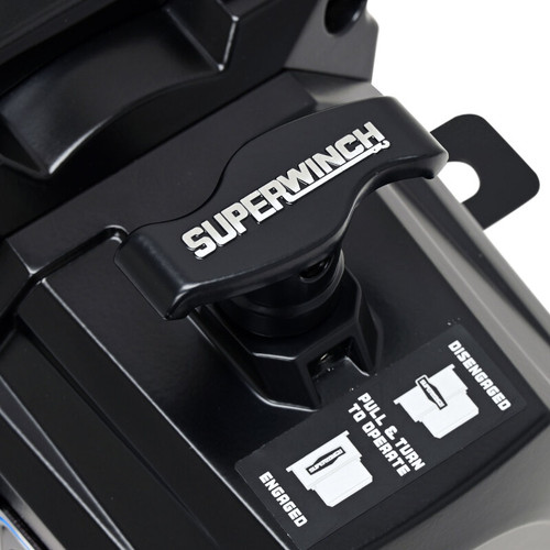 Superwinch 12000 LBS 12V DC 3/8in x 80ft Synthetic Rope SX12SR Winch - Black