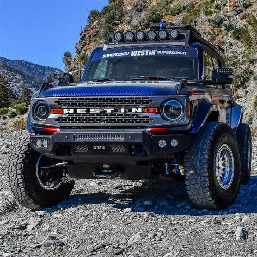Superwinch  Hidden Winch Mount - Black for Ford Bronco