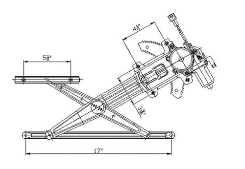 Window Regulator GM1350164 - diagram