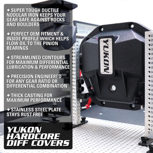 Yukon Gear Hardcore Diff Cover For GM 8.5in Rear w/ 5/16in Cover Bolts