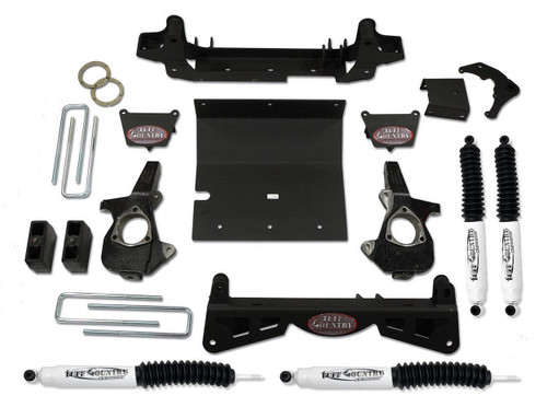 Lift Kit for Chevy Silverado 2500HD 4x4 (4in, w/ 3pc Sub Frame, SX8000 Shocks)