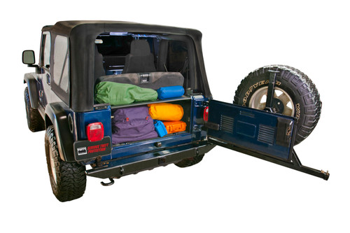 Tuffy Tailgate Security Enclosure Black for Jeep Wrangler TJ (1997-2006)