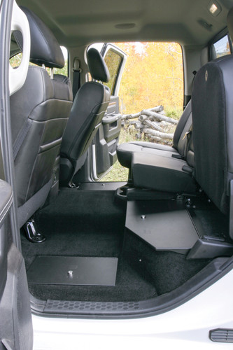 Tuffy Infloor Lid with Keyed Lock for Ram Trucks Crew Cab