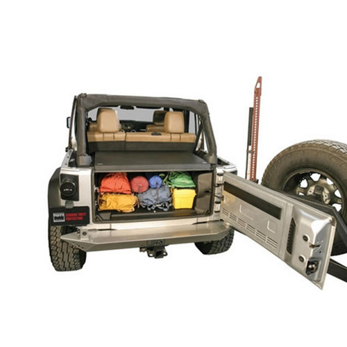 Tuffy Deluxe Security Deck Enclosure Black for Jeep Wrangler JK (2011+)