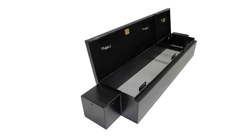 Tuffy Underseat Lockbox with Key Lock for Ram Trucks Crew Cab