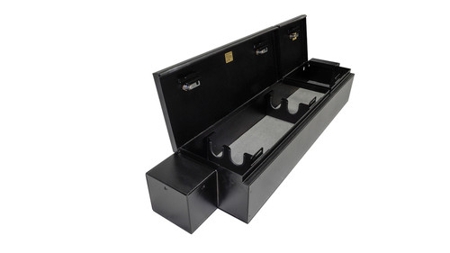 Tuffy Underseat Lockbox with Key Lock for Ram Trucks Crew Cab