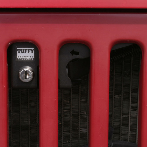 Tuffy Hood Lock Black for Jeep Wrangler YJ (1987-1995)