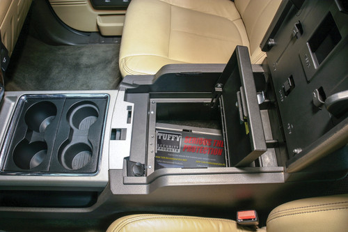 Tuffy Console Safe with Keyed Lock for Ford F250 & F350 Super Duty