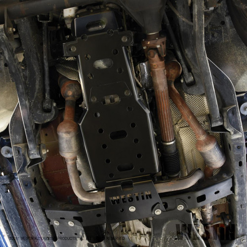 Westin/Snyper Transmission Pan Skid Plate for Jeep Wrangler 07-11 - Textured Black