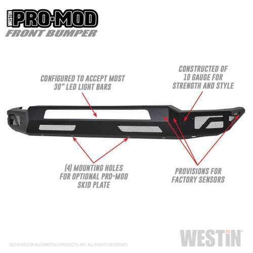 Westin Pro-Mod Front Bumper for Dodge Ram 1500 (Excl. Classic & Rebel) 2019