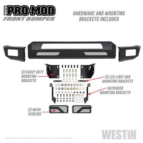 Westin Pro-Mod Front Bumper for Dodge Ram 1500 (Excl. Classic & Rebel) 2019