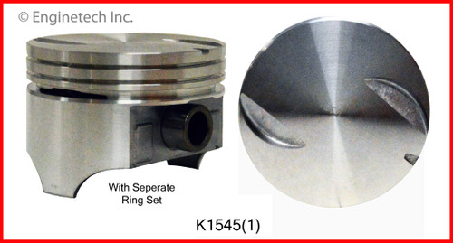 Single Piston & Ring Set for GM & Chevy 7.4L 454 - K1545 - Size = STD