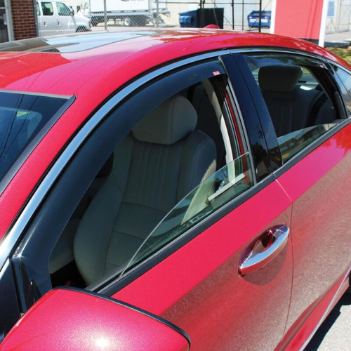 Westin Wade In-Channel Wind Deflector 4pc for Honda Accord Sedan 18-19 - Smoke
