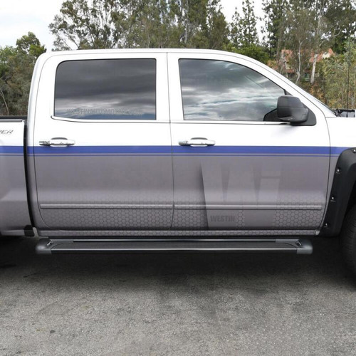 Westin SG6 LED Aluminum Running Boards 85.5in - Black
