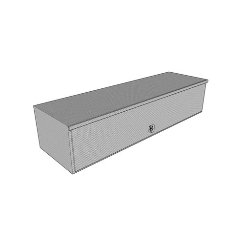 Westin/Brute HD Top Sider 13in x 48in w/Flip Up Door - Aluminum