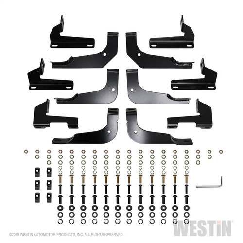 Westin PRO TRAXX 5 WTW Oval Nerf Step Bars for Jeep Gladiator 2020 - Black