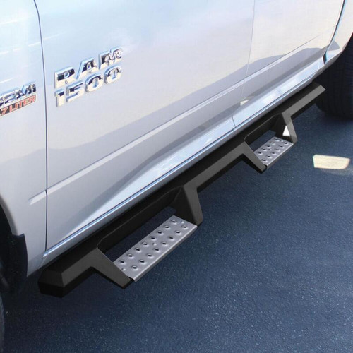 Westin HDX Stainless Drop Nerf Step Bars for RAM 1500 Crew Cab 09-18 - Tex. Blk