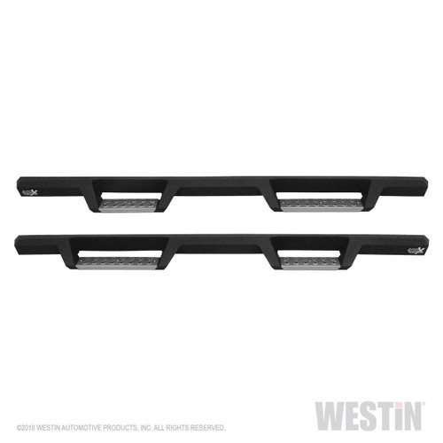 Westin HDX Stainless Drop Nerf Step Bars for RAM 1500 Crew Cab 09-18 - Tex. Blk