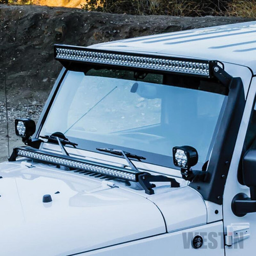Westin/Snyper Snyper Pillar LED Light Mount for Jeep Wrangler 07-17 - Tex. Blk