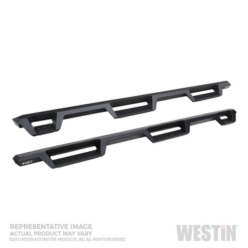 Westin HDX Drop W2W Nerf Step Bars for GM 1500 DC 6.5ft (Excl. LD/Limited) 19-20 - Tex. Blk
