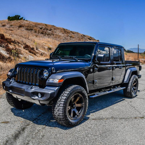Westin PRO TRAXX 4 Oval Nerf Step Bars for Jeep Gladiator 20-22 - Black