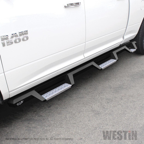 Westin HDX SS Drop W2W Nerf Step Bars for RAM 1500/2500/3500 CC 6.5ft 10-23 - Tex. Blk