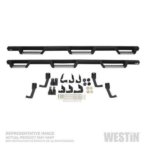 Westin HDX SS Drop W2W Nerf Step Bars for RAM 1500/2500/3500 CC 6.5ft 10-23 - Tex. Blk