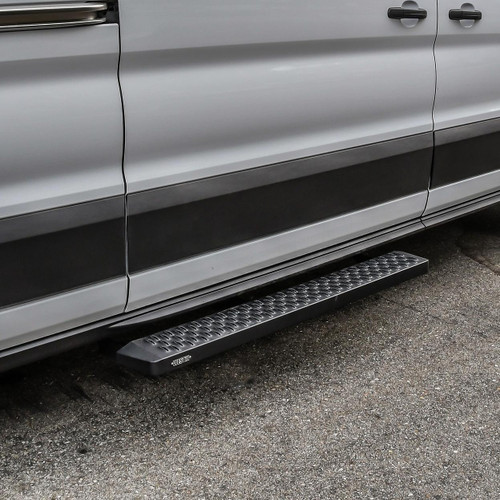 Westin Grate Steps Running Boards for Ford Transit Van 150/250/350 54in Pass - Tex. Blk