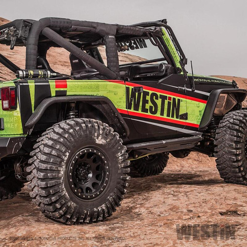 Westin Triple Tube Rock Rail Steps for Jeep Wrangler 07-17