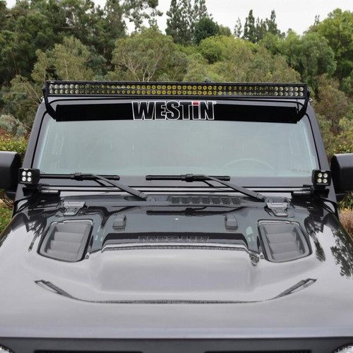 Westin Pillar LED Light Mount for Jeep Wrangler 18-19 - Black