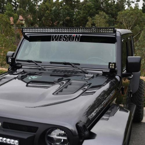 Westin Pillar LED Light Mount for Jeep Wrangler 18-19 - Black