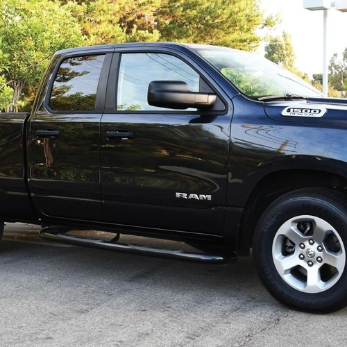 Westin E-Series 3 Nerf Step Bars for Ram 1500 Crew Cab 19-20 - Black