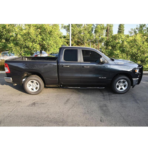 Westin E-Series 3 Nerf Step Bars for Ram 1500 Crew Cab 19-20 - Black