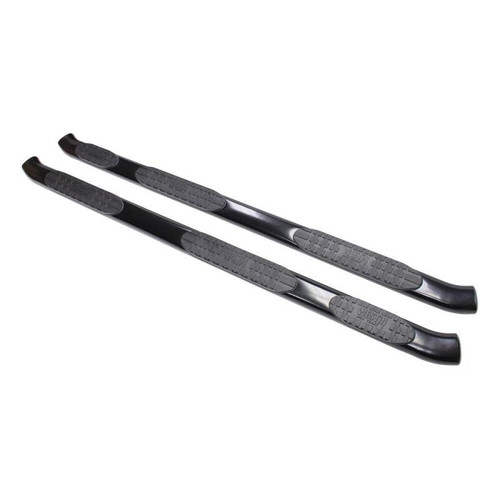 Westin PRO TRAXX 5 WTW Oval Nerf Step Bars for Chevy Silverado 1500 Ext Cab (6.5ft) 07-13 - Black