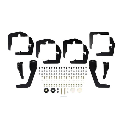 Westin PRO TRAXX 5 WTW Oval Nerf Step Bars for Chevy Silverado 1500 Ext Cab (6.5ft) 07-13 - Black