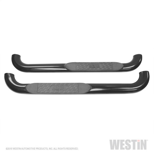 Westin Platinum 4 Oval Nerf Step Bars for Ford F-150 Reg Cab 15-18 - Black
