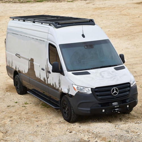 Westin Mesa Roof Rack for Mercedes-Benz Sprinter 144in WB/High Roof 19-23 - Tex. Blk