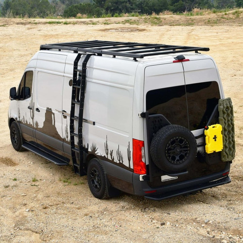 Westin Mesa Roof Rack for Mercedes-Benz Sprinter 144in WB/High Roof 19-23 - Tex. Blk