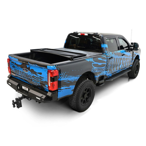 Westin Soft Tri-Fold Tonneau Cover for Ford F-250/350 Super Duty 6.75ft. Bed 17-24 - Black