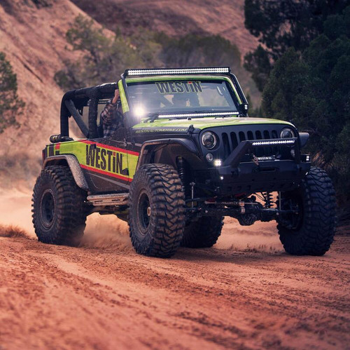 Westin/Snyper Tube Fenders Front for Jeep Wrangler 07-17 - Textured Black