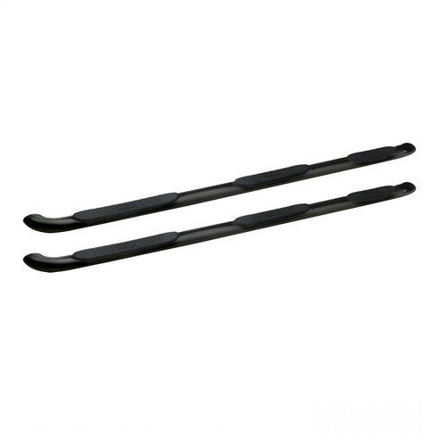 Westin Platinum 4 Oval WTW Nerf Step Bars for Chevy Silverado 25/3500 Dbl Cab 15-18 - Black