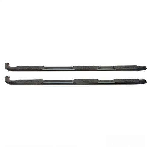 Westin Platinum 4 Oval WTW Nerf Step Bars for Chevy Silverado 25/3500 Dbl Cab 15-18 - Black