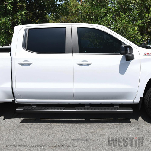 Westin R7 Nerf Step Bars for Chevy Silverado/Sierra 1500 Crew Cab 2019 - Black