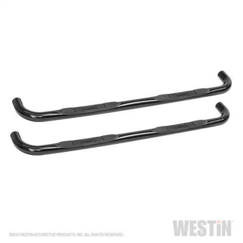 Westin E-Series 3 Nerf Step Bars for Ford F-150 SuperCrew 15-18 - Black