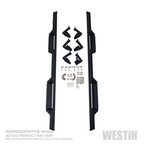 Westin/HDX Drop Nerf Step Bars for Ford F-150 SuperCrew 17-18 - Textured Black