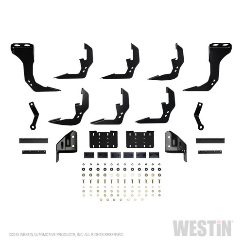 Westin R5 Modular Nerf Step Bars for Chevy Silverado/Sierra 1500 Crew (5.5ft) 2019 - Black