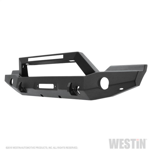 Westin WJ2 Full Width Front Bumper w/LED Light for Jeep Wrangler JK 07-18 - Tex. Blk