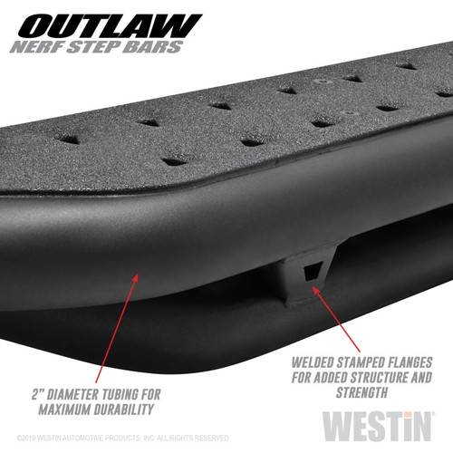 Westin Outlaw Nerf Step Bars for Ford F-150 SuperCrew/F-250/350 Crew Cab 15-19